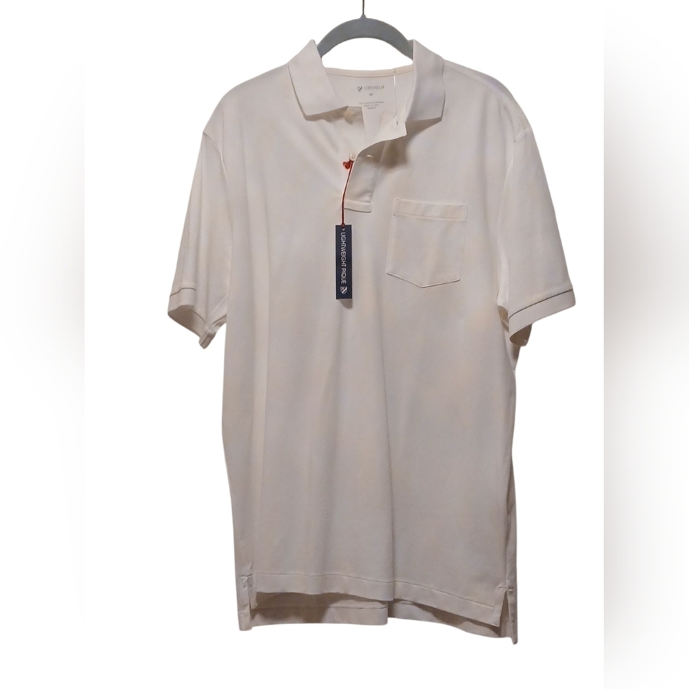 Cremieux - NWT, Men's Short Sleeve Polo Shirt, Cotton & Spandex,  Size M,